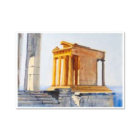 Athens, Temple of Athena Nike (watercolor) - Giclée print on watercolor paper