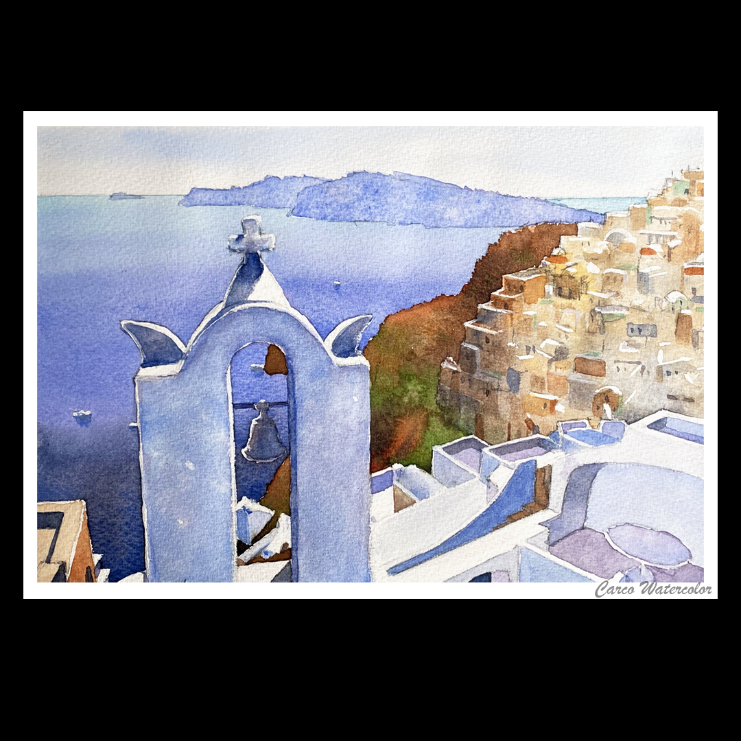 Oia, Santorini #4 - Original Artwork