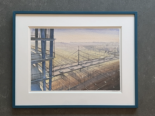 Paris Porte d'Ivry - Original Artwork (framed by a craftsman)