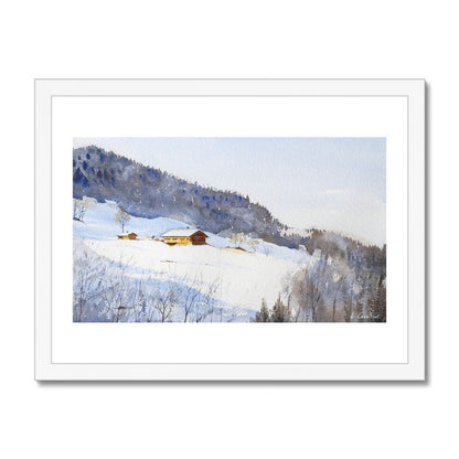 La Clusaz (Watercolor) Framed Print