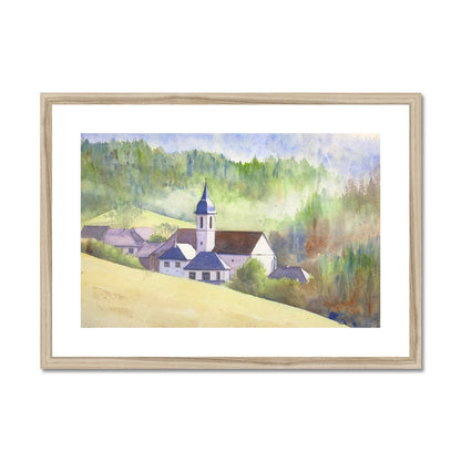 La Chapelle Saint Maurice (Watercolor) Framed & Mounted Print