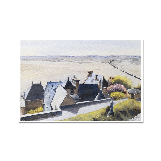 Le Mont Saint Michel 1 (watercolor) - Giclée print on watercolor paper